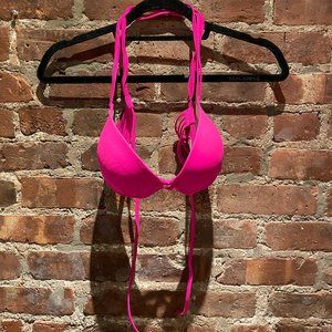 Bright Pink Bikini Top (Set and Separate Bottom in Closet)